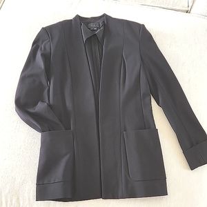 NWOT Theory Stretch Collarless Jacket Blazer Size 2